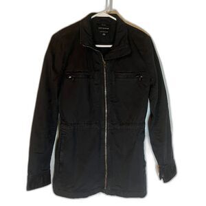 Lucky Brand Gorpcore Utility Style Black Multiple Pockets Cotton Twill Jacket S